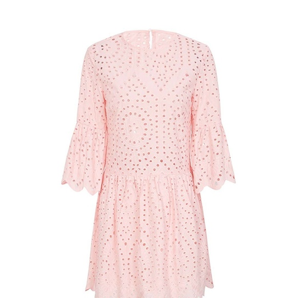 LYRIKA Pink Lace Mini Tunic Dress - Picture 5 of 8